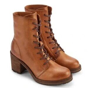 Frye Karen Leather Combat Boots - Size 9